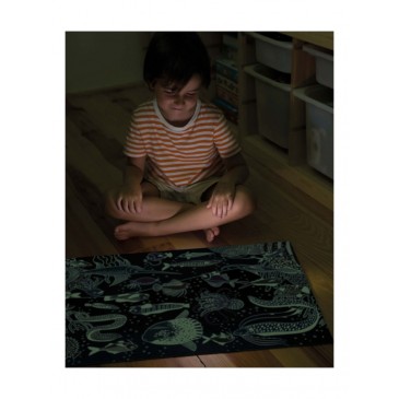 Παζλ 104τμχ Glow in the Dark Ocean Apli Kids 18455