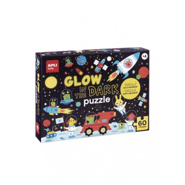 Παζλ 60τμχ Glow Dark Space Apli Kids 18813