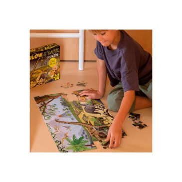 Παζλ 60τμχ Glow Dinosaurs Apli Kids 19435