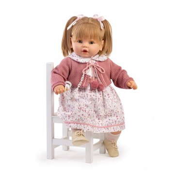 Κούκλα Baby Dulzona με Ήχο Rosa 62cm Berbesa 8073