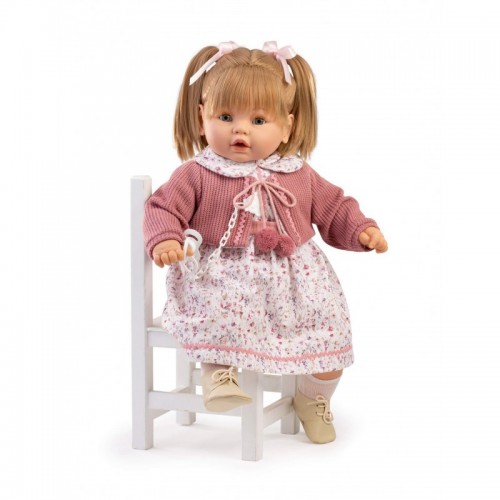 Κούκλα Baby Dulzona με Ήχο Rosa 62cm Berbesa 8073