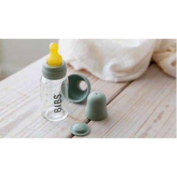 Γυάλινο Σετ Μπιμπερό 110ml Sage Bibs 5013250