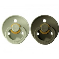 Πιπίλες Καουτσούκ Σετ 2τμχ Sage-Hunter Green 0-6m Bibs 110212