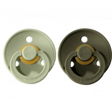 Πιπίλες Καουτσούκ Σετ 2τμχ Sage-Hunter Green 0-6m Bibs 110212