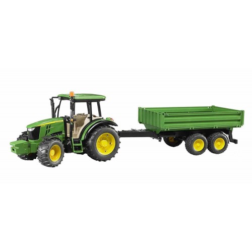 Bruder Τρακτέρ John Deere 5115 M με καρότσα