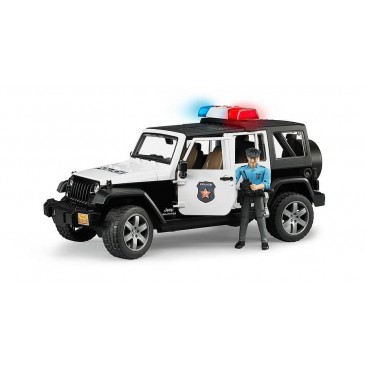 Jeep Wrangler Αστυνομίας με Αστυνομικό Bruder 02526