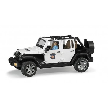 Jeep Wrangler Αστυνομίας με Αστυνομικό Bruder 02526