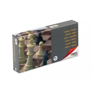 Μαγνητικό Σκάκι και Ντάμα Μεσαίο 24x24cm Cayro 453