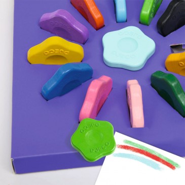 Κηρομπογιές 12 Χρώματα για Μικρά Παιδιά Djeco 09005