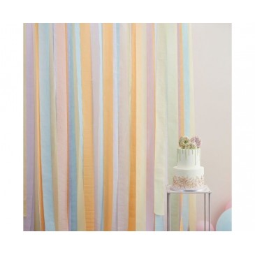 Διακοσμητική Κουρτίνα Πάρτυ Pastel Streamer Backdrop Ginger Ray GMIX405