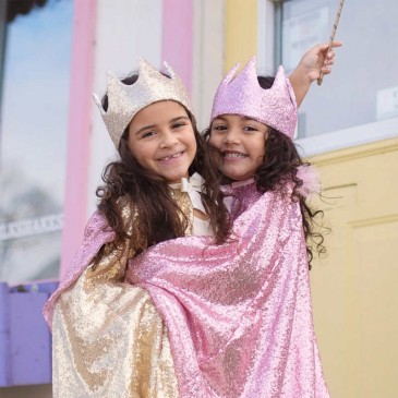 Υφασμάτινη Κορώνα με Φιόγκο Ροζ Παγιέτα Great Pretenders 13410