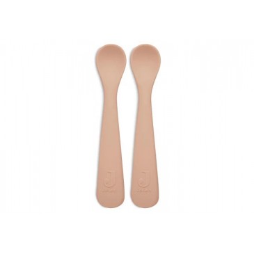 Κουταλάκια Σιλικόνης Σετ 2τμχ Pale Pink Jollein 710-001-00090