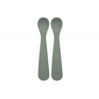 Κουταλάκια Σιλικόνης Σετ 2τμχ Ash Green Jollein 710-001-00095