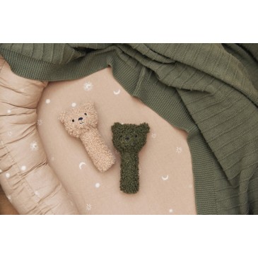 Βρεφική Κουδουνίστρα Teddy Bear Leaf Green Jollein 039-001-67006