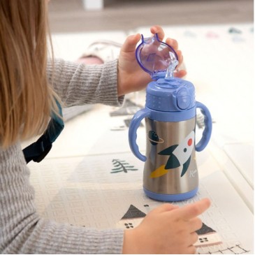 Παγούρι Θερμός με Λαβές Space Rocket 280ml Kiokids 5053