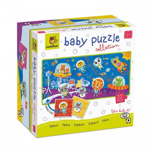 Baby Puzzle 32τμχ Διπλής Όψεως Διάστημα Ludattica 21832