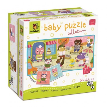 Baby Puzzle 32τμχ Διπλής Όψεως Ζωάκια Ludattica 20477