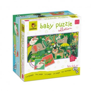 Baby Puzzle Διπλής Όψεως Ζούγκλα 32τμχ Ludattica 20507