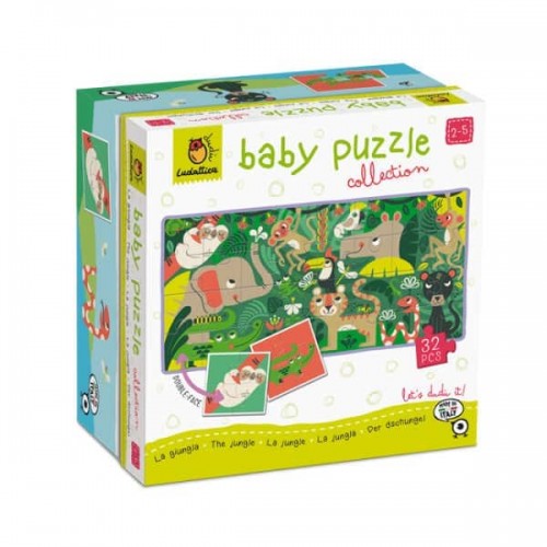 Baby Puzzle Διπλής Όψεως Ζούγκλα 32τμχ Ludattica 20507