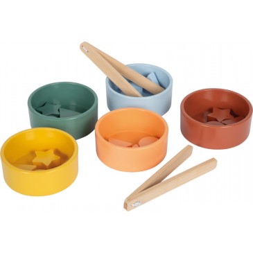 Εκπαιδευτικό παιχνίδι ταξινόμησης Montessori με λαβίδες Small Foot 12814