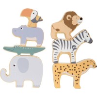 Ξύλινα Ζωάκια Stacking Animals "Safari" Legler 11704