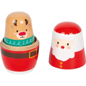 Ξύλινη Χριστουγεννιάτικη Μπαμπούσκα Small Foot 12682