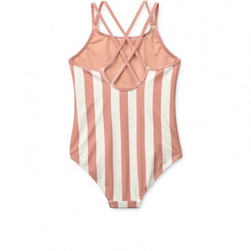Παιδικό Ολόσωμο Μαγιό Stripe Coral Blush Liewood LW19673-2664