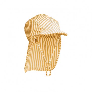 Παιδικό Καπέλο Seersucker Stripe Yellow Mellow-Creme de la creme Liewood LW18998-1914