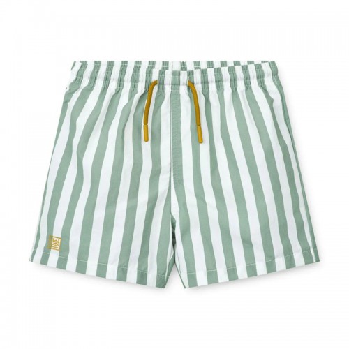 Παιδικό Μαγιό Shorts Stripe Peppermint-Crisp White Liewood LW17598-1275