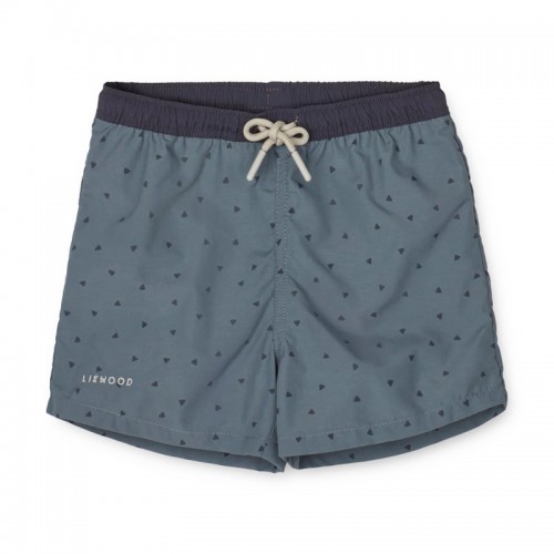 Παιδικό Μαγιό Shorts Duke Triangle-Whale blue Liewood LW14118-2354