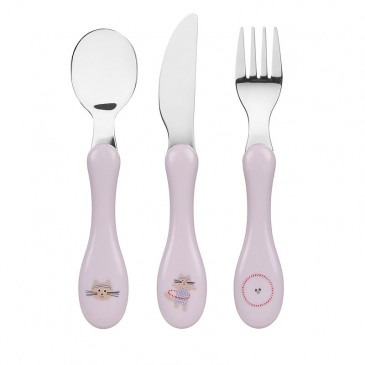 Παιδικά Ανοξείδωτα μαχαιροπίρουνα Tiny Team cat Lässig 12100737043