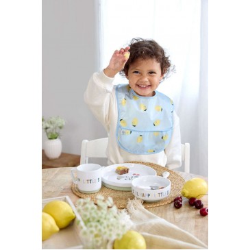 Σετ αδιάβροχες σαλιάρες 2τμχ Happy Fruits Lemon Lässig 13110194008