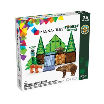 Μαγνητικό Παιχνίδι 25 κομματιών Forest Animals Magna Tiles 22225