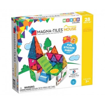 Μαγνητικό Παιχνίδι 28 κομματιών House Magna Tiles 18332