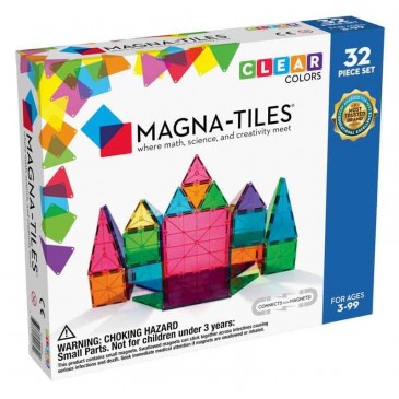 Μαγνητικό Παιχνίδι 32 κομματιών Clear Colors Magna Tiles 02132