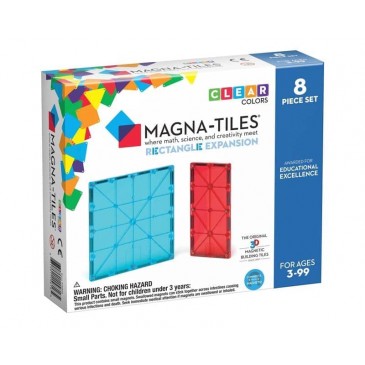 Μαγνητικό Παιχνίδι 8 κομματιών Rectangle Expansion Magna Tiles 15816