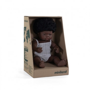 Κούκλα African Girl 38cm Miniland ME31154