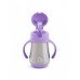 Ανοξείδωτο Παγούρι Θερμός με Καλαμάκι Cool Cat Purple Munchkin 51924