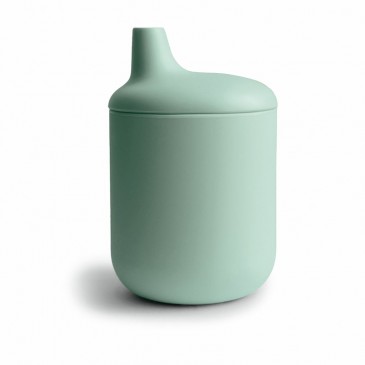 Εκπαιδευτικό Ποτήρι Σιλικόνης Sippy Cup Cambridge Blue Mushie 2480031