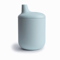 Εκπαιδευτικό Ποτήρι Σιλικόνης Sippy Cup Powder Blue Mushie 2480228