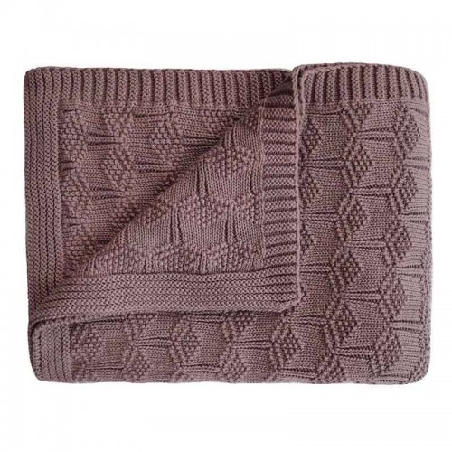 Πλεκτή Βρεφική Κουβέρτα Honeycomb Desert Rose Mushie 2180335