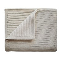 Πλεκτή Βρεφική Κουβέρτα Ribbed Beige Melange Mushie 2180347