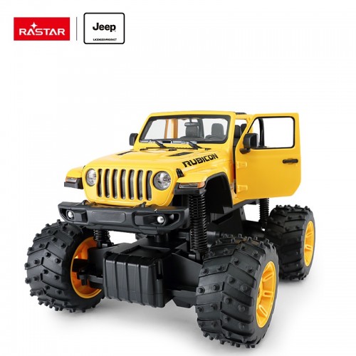 Τηλεκατευθυνόμενο Jeep Wrangler Rubicon 1:14 Yellow Rastar 79410
