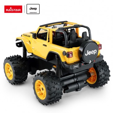 Τηλεκατευθυνόμενο Jeep Wrangler Rubicon 1:14 Yellow Rastar 79410
