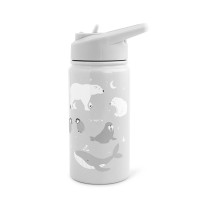 Παγούρι Θερμός Polar Bear Γκρι 350ml Saro 74507