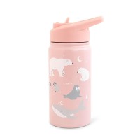 Παγούρι Θερμός Polar Bear Ροζ 350ml Saro 74508