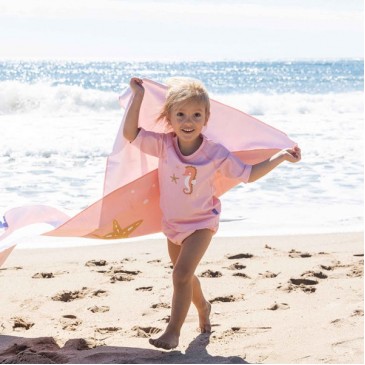 Πετσέτα Παραλίας Microfiber Seahorse Saro 64303