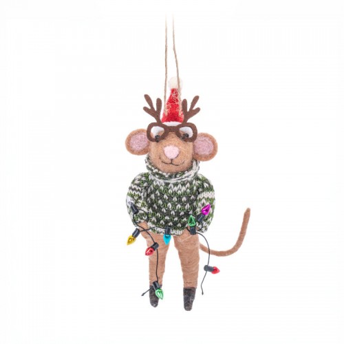 Χριστουγεννιάτικο Στολίδι Christmas Party Mouse Sass and Belle FELTXM180 Χριστουγεννιάτικο Στολίδι Christmas Party Mouse Sass and Belle FELTXM180
