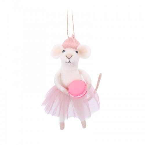 Χριστουγεννιάτικο Στολίδι French Mouse with Macaroon Sass and Belle FELTXM183 Χριστουγεννιάτικο Στολίδι French Mouse with Macaroon Sass and Belle FELTXM183