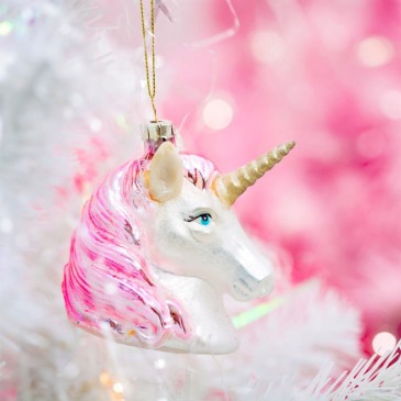 Χριστουγεννιάτικο Στολίδι Pink Shimmer Unicorn Sass and Belle NGXM158